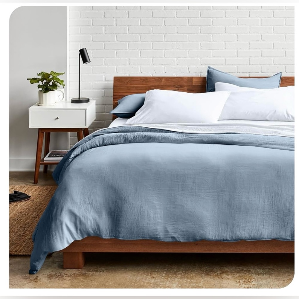 NWT Bare Home Ultra Soft Washed Microfiber Duvet Cover - Picture 5 of 8